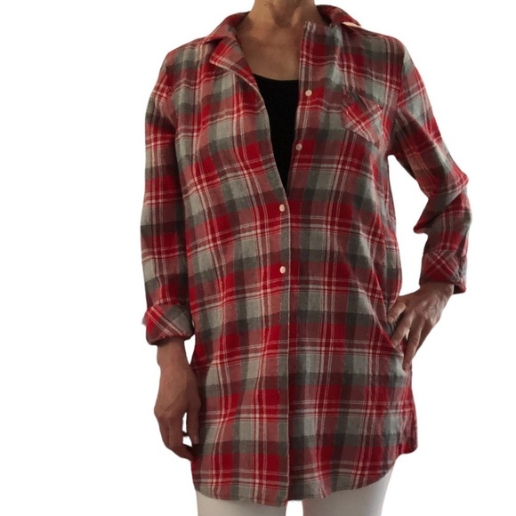 Buffalo David Bitton Button up Plaid Shirt Tunic Size  M - Picture 13 of 13